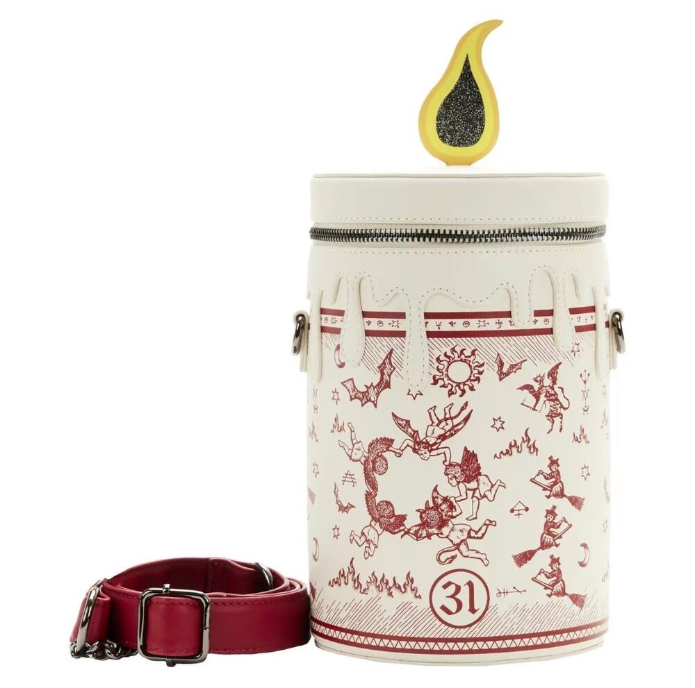 Hocus Pocus Black Flame Glow Candle Crossbody Bag
